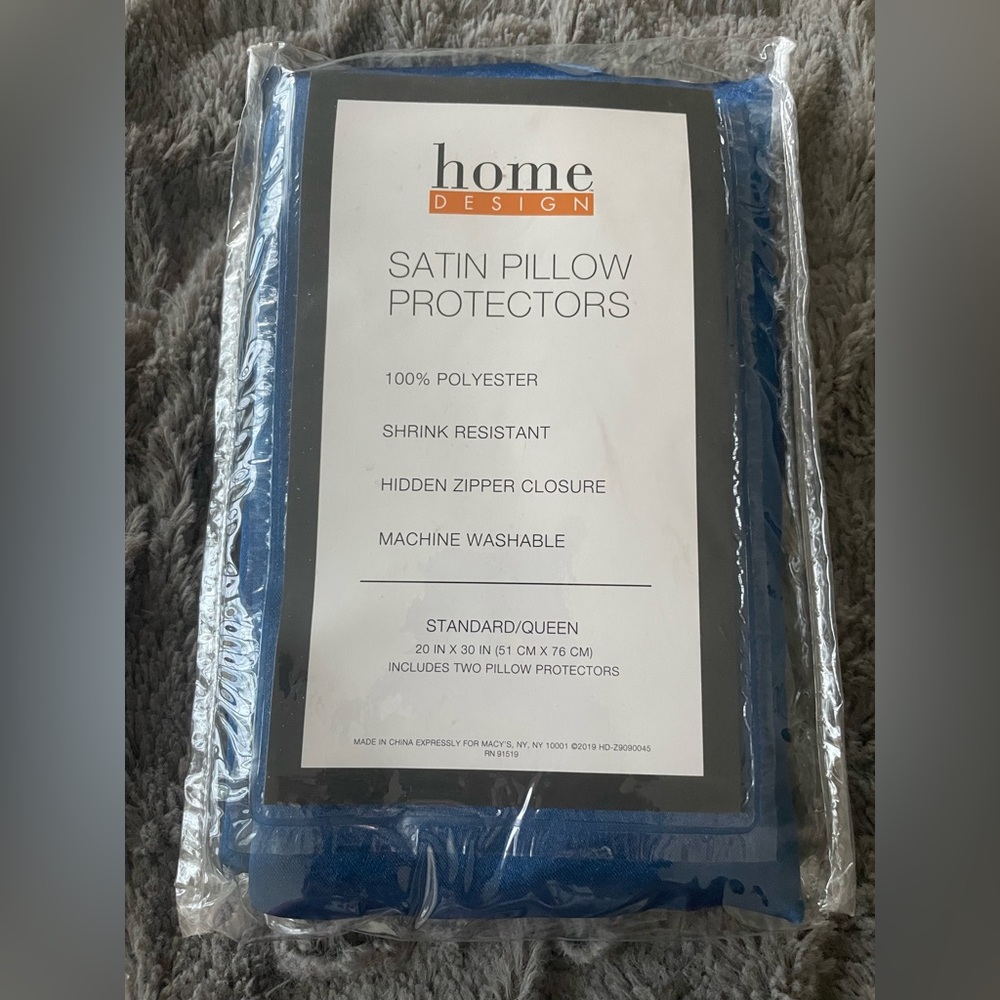 Home Design Satin Pillow Protectors